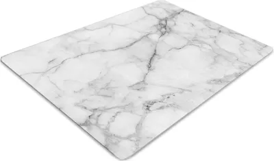 Produktbild von Stuhlunterlage Bürostuhlunterlage 120 cm x 90 cm Bodenmatte Bürostuhlunterlage - Grauer Marmor