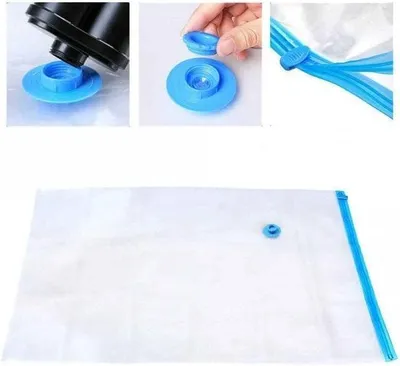 Imagen del producto de Bolsas de almacenamiento al vacío, tamaño XL, de gran capacidad, que ahorran espacio, reutilizables, para ropa