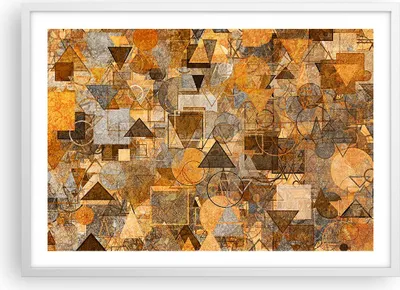 Produktbild von Gerahmtes Poster - Weißer Rahmen - Abstraktion modern - 70x50 cm - Wand Bild - Wanddeko - Wandbilder - Kunstposter - Wandposter - Bilderrahmen - Bilder - Kunstdruck - Wandbild - P2WAA70x50-4021
