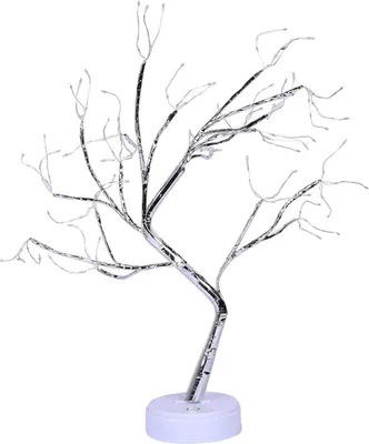 Produktbild von 108 LED-Glühwürmchen-Bonsai-Baum-Lichter, künstlicher Feenbaum, USB/batteriebetrieben, Touch-Schalter, weiße Lichter, Baumlampe