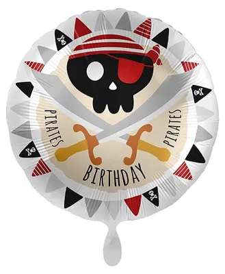 Produktbild von Folienballon Piraten Geburtstag ø43cm