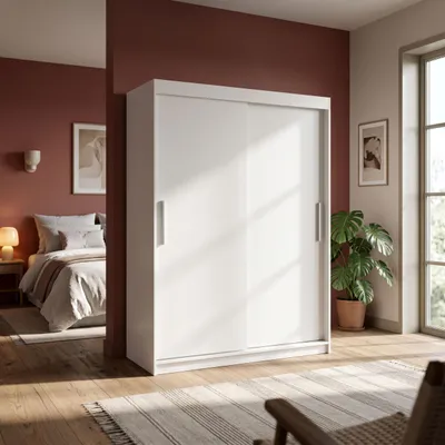 Immagine prodotto di Armadio a porte scorrevoli Masseno VIVA 200/215,5/59 cm, 2 ante, bianco