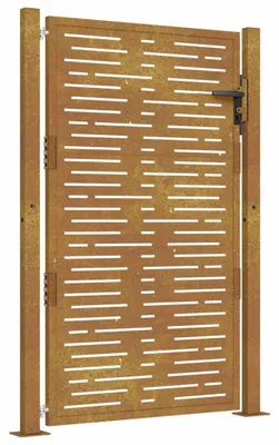 Produktbild von vidaXL Gartentor 100x125 cm Cortenstahl Quadratisches Design