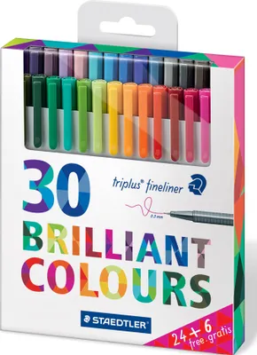 Produktbild von STAEDTLER Fineliner triplus BRILLIANT COLOURS 30er Etui