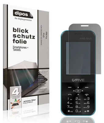 Produktbild von Blickschutzfolie für GFive Pro Max matt Schutzfolie Folie Display Schutz dipos