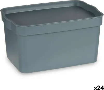 Produktbild von Mehrzweckbox Grau Kunststoff 2,3 L (13,5 x 11 x 20 cm) (24 Stück)