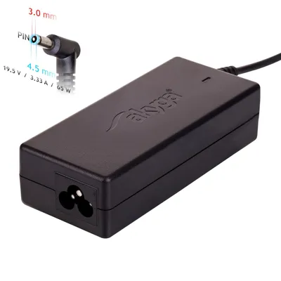 Zdjęcie produktu dla Zasilacz sieciowy do notebooka Dell 19,5 V 3,33 A 65W 4.5 mm x 3 mm