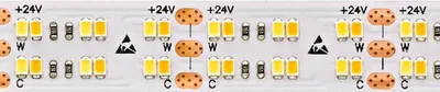 Produktbild von SIGOR 38,4W/m TW LED-Streifen 2100-4000K 5m 480 LED/m IP20 24V 3200lm RA90