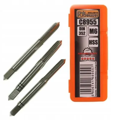 Produktbild von RICHMANN Gewindebohrer M6 metrisch HSSG 3-teilig C8955