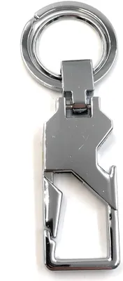 Produktbild von Onwomania Schlüsselanhänger Karabiner Haken Silber Metall Anhänger Charm