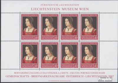 Produktbild von Briefmarken Liechtenstein 2007 Mi 1437Klb Kleinbogen (kompl.Ausg.) postfrisch Gemälde