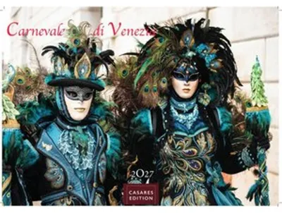 Produktbild von Venedig Karneval Kalender 2027 - Wandkalender | Fotokalender Italien 24x35 cm -. mit Karneval-Fotos, fantasievollen Masken und Kostümen