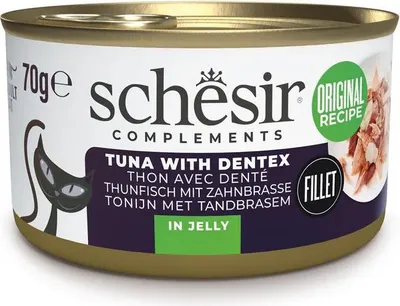 Produktbild von SCHESIR Oceanic Adult Thunfisch mit Dentic - Nassfutter für Katzen - 70g