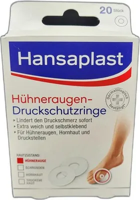 Produktbild von Hansaplast Hühneraugen-Druckschutzringe weiß
