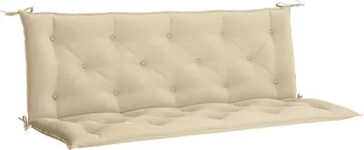 Obrázek produktu pro vidaXL Polštářek na zahradní lavičku béžový 150x(50+50)x7 cm Oxford tkanina