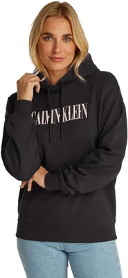Productafbeelding van Calvin Klein dameshoodie, model Varsity, van katoen, zwart (Ck Black), maat XS