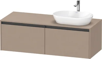 Produktbild von Duravit Ketho.2 Wastafelonderkast 140x55x45,9 cm Mat Linnen