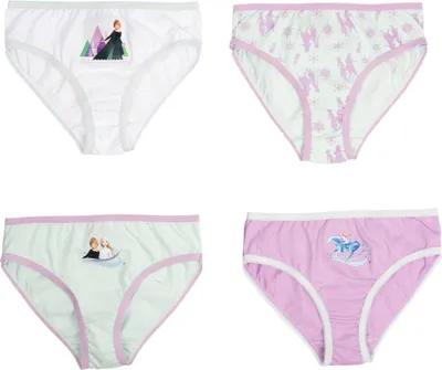 Produktbild von Disney Die Eiskönigin Panty für Mädchen - Frozen Kinder Slip Unterhose Unterwäsche Mehrfarbig Bunt (4er Pack) 98-104