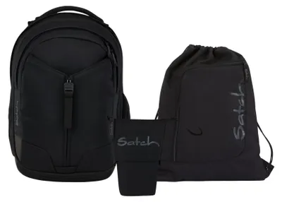 Produktbild von Satch, Schulrucksack-Set MATCH Blackjack 3-teilig, ab 5. Klasse