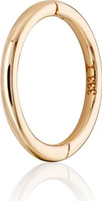 Produktbild von Einzel 10mm mini Klappcreole 333 Gelbgold 8 Karat Ohrring 1,0mm breite Ohrhänger