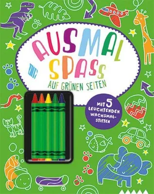 Produktbild von Ausmalspaß auf bunten Seiten/ grün