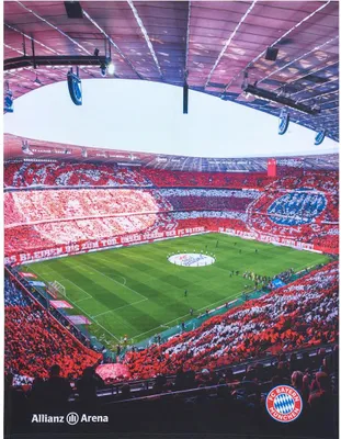 Produktbild von FC Bayern München Kuschelfleecedecke  Allianz Arena 130x170 cm