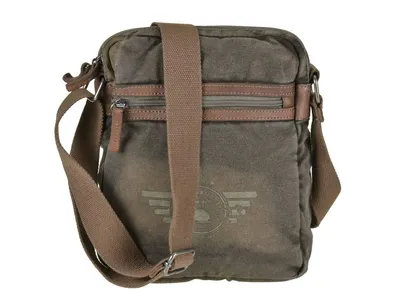 Produktbild von Greenburry Umhängetasche Schultertasche Canvas M Vintage Aviator khaki