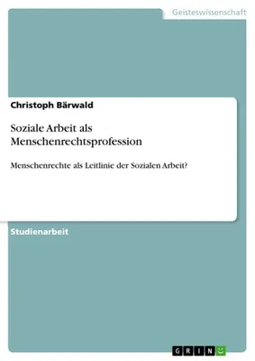 Produktbild von Soziale Arbeit als Menschenrechtsprofession