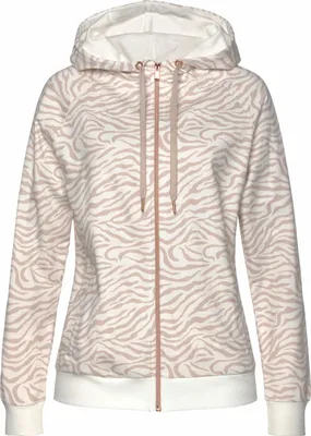 Produktbild von LASCANA Kapuzensweatjacke beige-nougat Größe 36/38