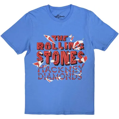 Produktbild von The Rolling Stones | Offizielles Band T-Shirt | Hackney Diamonds Shatter, klein, blau