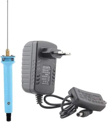 Immagine prodotto di Taglierina elettrica per schiuma da modellismo - Utensile per il taglio della schiuma con filo caldo per il modellismo (adattatore di corrente UE)