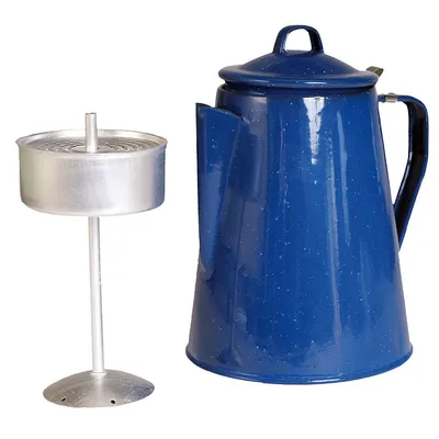 Produktbild von Kaffeekanne Email 2 liter blau