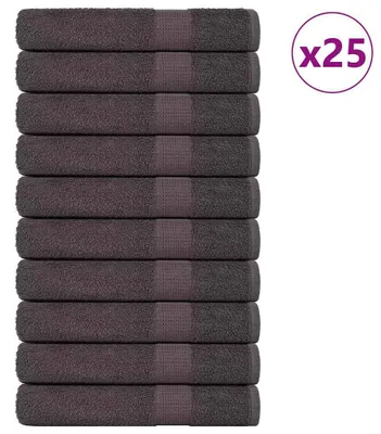 Zdjęcie produktu dla Ręczniki do sauny vidaXL FROGN, 25 szt., kolor antracytowy, 80 x 200 cm, 360 g/m²