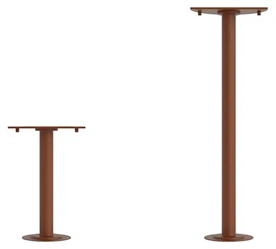 Zdjęcie produktu dla Oprawa sufitowa lub ścienna SUELO LED CLOS BASE 60 cm, teksturowana, Corten - technologia przełącznika 3000K/4000K/5000K IP65 IK08 - Beneito & Faure