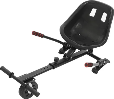 Zdjęcie produktu dla Hoverboard/skuter elektryczny – siedzisko – regulowane – antypoślizgowe – amortyzujące wstrząsy – dla dzieci i dorosłych – część zamienna – czarne