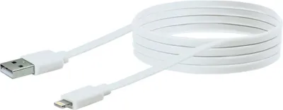 Zdjęcie produktu dla Schwaiger LKF200L532, 2 m, Lightning, USB A, Biały, Prosty, Prosty