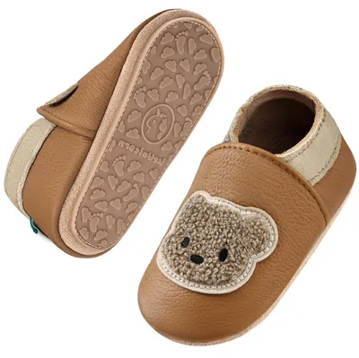 Produktbild von IceUnicorn Krabbelschuhe Baby Lauflernschuhe Weicher Leder Jungen Mädchen Leders