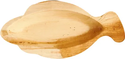 Produktbild von Papstar Palmblatt pure Teller Fisch 240x110x25 mm 25 Stück