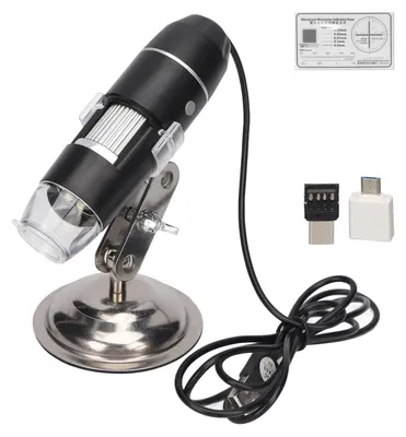 Image de Microscope numérique 0X-200X, connexion USB, 8 LED blanches, caméra de grossissement portable pour Windows XP