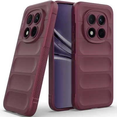 Produktbild von Handyhülle für Xiaomi Redmi Note 15 Pro 5G Weich TPU Silikon Stossfest Anti-rutsch Hülle bordeaux