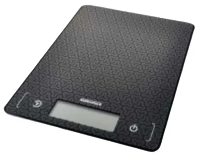 Produktbild von Soehnle Page Comfort Mosaic, Elektronische Küchenwaage, 10 kg, 1 g, Schwarz, Glas, Glas