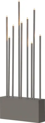Produktbild von Star Trading 644-08, Leichte Dekorationsfigur, Beige, IP20, Weiß, 9 Glühbirne(n), E5