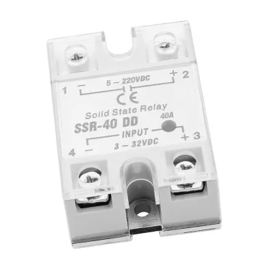 Obrázek produktu pro Relé,Polovodičové relé,Relé SSR-40,Polovodičové relé SSR-40,Polovodičové relé 40A