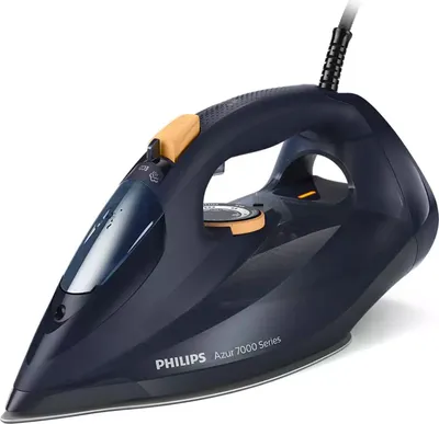 Zdjęcie produktu dla Philips 7000 series DST7060/21, Żelazko parowe, Stopa SteamGlide Elite, 2 m, 250 g/min, Niebieski, Żółty, 50 g/min