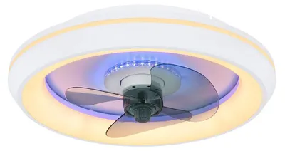 Produktbild von LED Deckenventilator, weiß, CCT, Fernbedienung, 48 cm