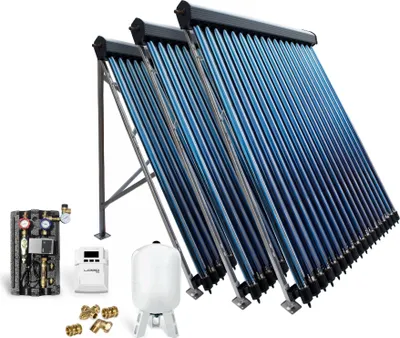 Produktbild von Röhrenkollektor Solarpaket Vakuumröhrenkollektor HP30-3 14,67 m² Solaranlage