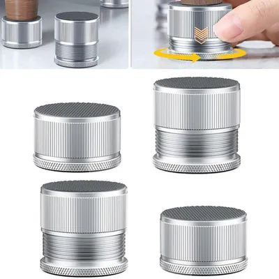 Produktbild von Verstellbare Möbelfüße – 4 Stück – 2,3–3,9 cm – Selbstklebend – Schrankfüße – Möbelbeine – Höhenverstellbare Füße – Für Schrank, Tisch, Sofa und Regal