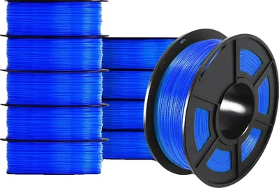 Zdjęcie produktu dla Filament PETG 3D, średnica 1,75 mm, przyjazny dla środowiska skład, PETG niebieski 11 kg