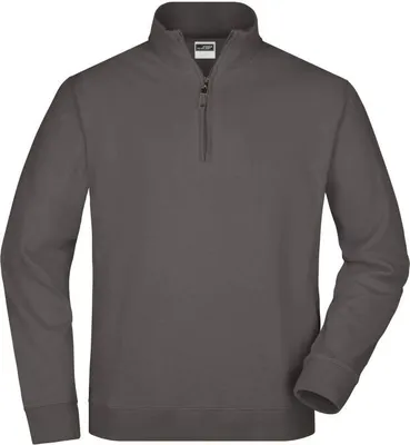Produktbild von Round-Neck Zip carbon, Gr. XL