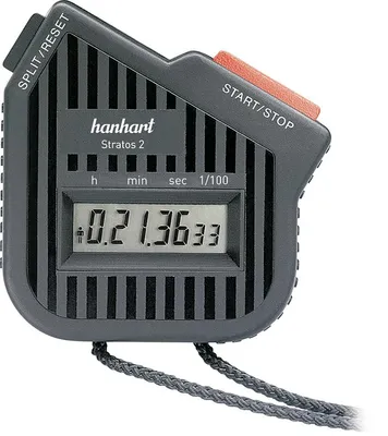 Produktbild von Hanhart Stoppuhr Stratos 2, 1/100 Sekunde, Addition, Split, 66x70x21mm